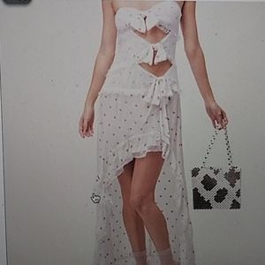 For love and lemons praline strapless maxi dress